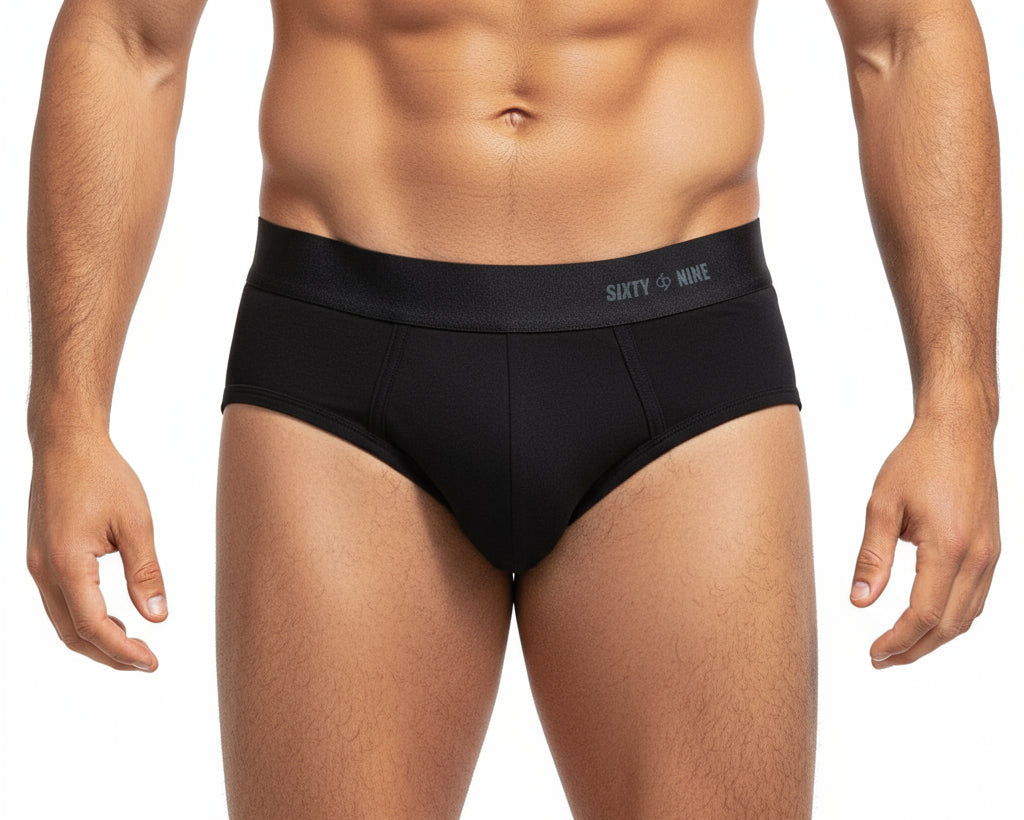 Pure black brief