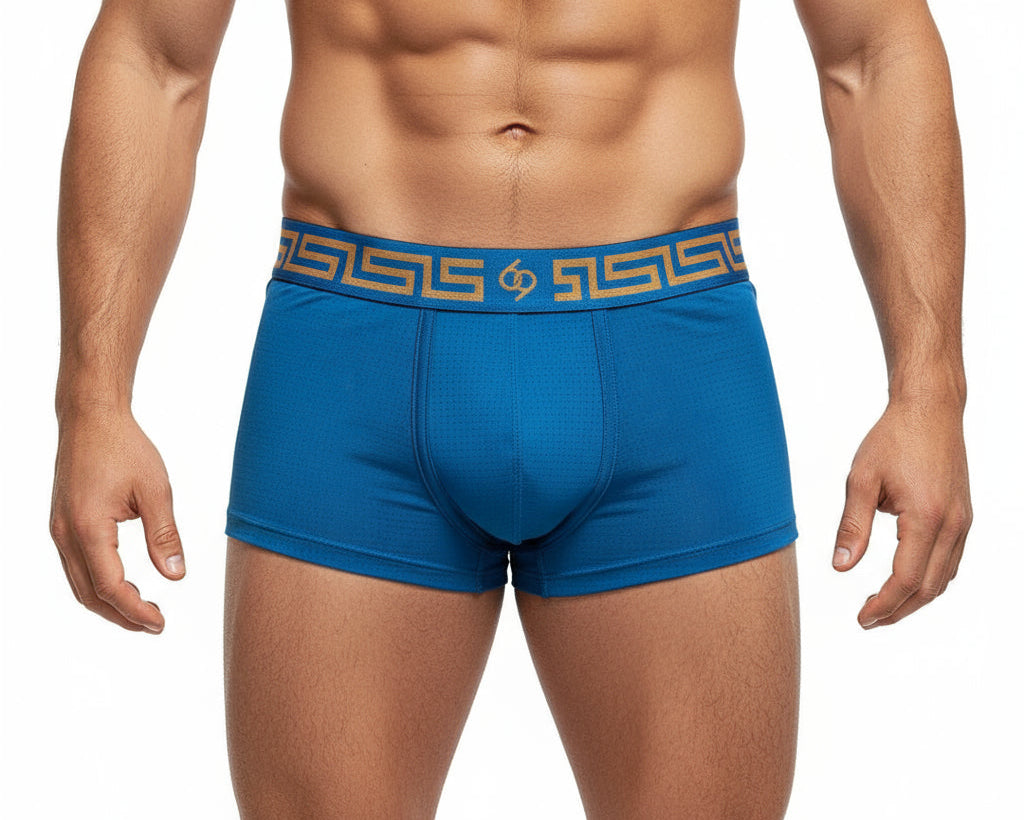 Greek God dark blue trunk