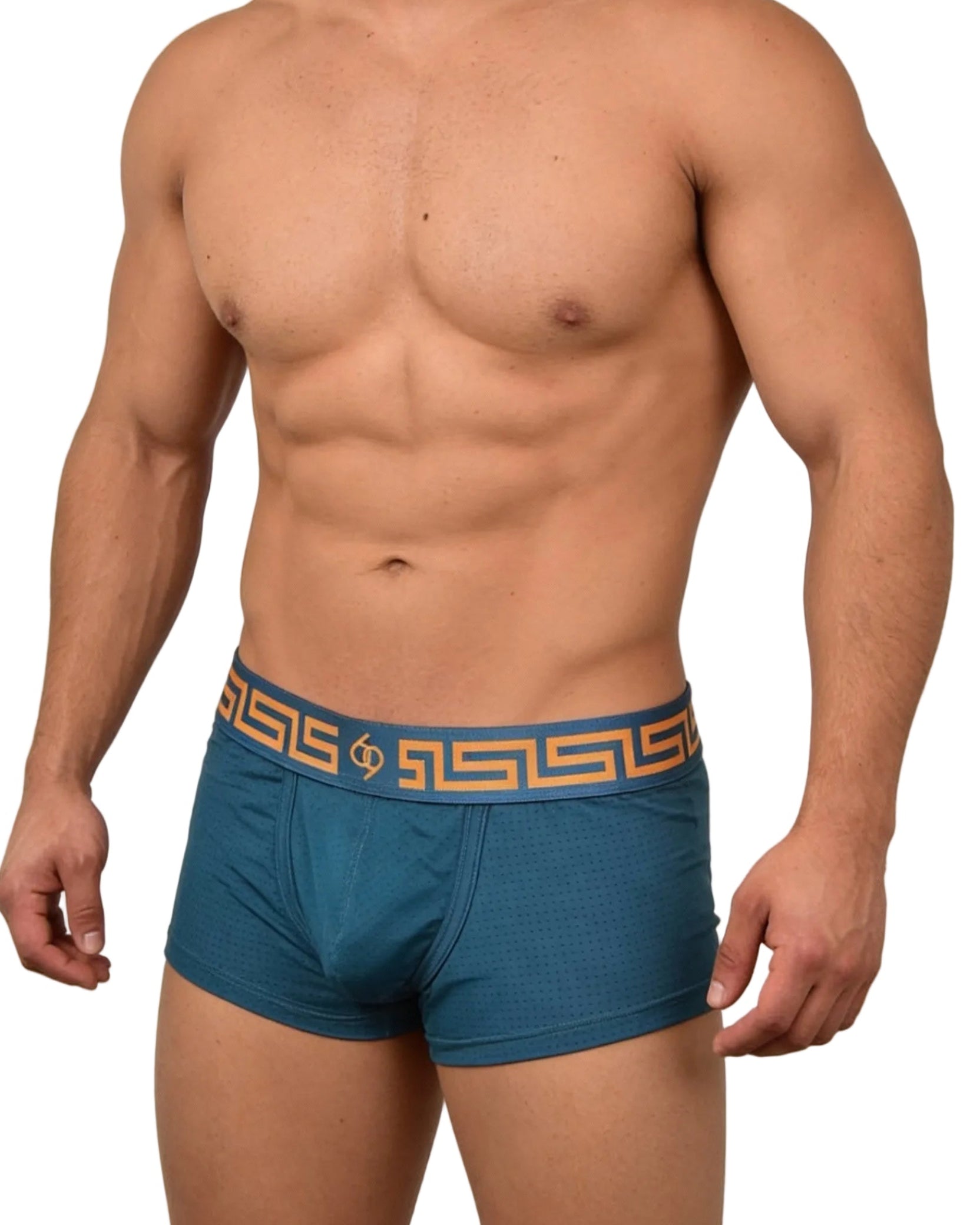 Greek God dark blue trunk